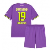 Borussia Dortmund Konstantinos Karetsas #19 Replika Tredjetröja Barn 2026-27 Kortärmad (+ byxor)