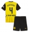Borussia Dortmund Nico Schlotterbeck #4 Replika Hemmatröja Barn 2024-25 Kortärmad (+ byxor)
