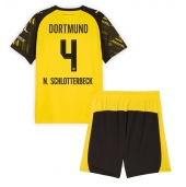 Borussia Dortmund Nico Schlotterbeck #4 Replika Hemmatröja Barn 2025-26 Kortärmad (+ byxor)