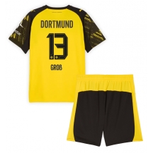 Borussia Dortmund Pascal Gross #13 Replika Hemmatröja Barn 2025-26 Kortärmad (+ byxor)