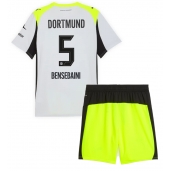 Borussia Dortmund Ramy Bensebaini #5 Replika Bortatröja Barn 2025-26 Kortärmad (+ byxor)