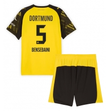 Borussia Dortmund Ramy Bensebaini #5 Replika Hemmatröja Barn 2025-26 Kortärmad (+ byxor)
