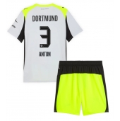 Borussia Dortmund Waldemar Anton #3 Replika Bortatröja Barn 2025-26 Kortärmad (+ byxor)