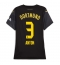 Borussia Dortmund Waldemar Anton #3 Replika Bortatröja Dam 2024-25 Kortärmad