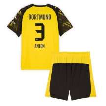 Borussia Dortmund Waldemar Anton #3 Replika Hemmatröja Barn 2025-26 Kortärmad (+ byxor)