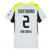 Borussia Dortmund Yan Couto #2 Replika Bortatröja Dam 2025-26 Kortärmad