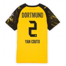 Borussia Dortmund Yan Couto #2 Replika Hemmatröja Dam 2025-26 Kortärmad
