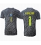 Brasilien Alisson Becker #1 Målvakt Replika Bortatröja Copa America 2024 Kortärmad