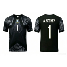 Brasilien Alisson Becker #1 Målvakt Replika Hemmatröja VM 2026 Kortärmad