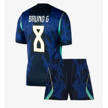 Brasilien Bruno Guimaraes #8 Replika Bortatröja Barn VM 2026 Kortärmad (+ byxor)