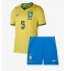 Brasilien Casemiro #5 Replika Hemmatröja Barn VM 2026 Kortärmad (+ byxor)