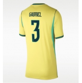 Brasilien Gabriel Magalhaes #3 Replika Hemmatröja Dam VM 2026 Kortärmad