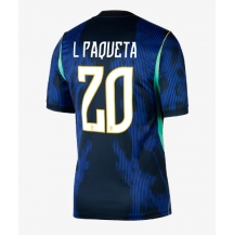 Brasilien Lucas Paqueta #20 Replika Bortatröja VM 2026 Kortärmad