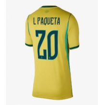 Brasilien Lucas Paqueta #20 Replika Hemmatröja Dam VM 2026 Kortärmad