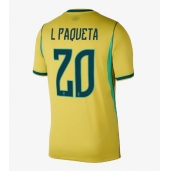 Brasilien Lucas Paqueta #20 Replika Hemmatröja VM 2026 Kortärmad