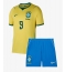 Brasilien Matheus Cunha #9 Replika Hemmatröja Barn VM 2026 Kortärmad (+ byxor)