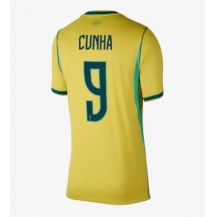Brasilien Matheus Cunha #9 Replika Hemmatröja Dam VM 2026 Kortärmad