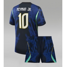 Brasilien Neymar Jr #10 Replika Bortatröja Barn VM 2026 Kortärmad (+ byxor)
