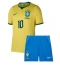 Brasilien Neymar Jr #10 Replika Hemmatröja Barn VM 2026 Kortärmad (+ byxor)