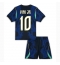 Brasilien Vinicius Junior #10 Replika Bortatröja Barn VM 2026 Kortärmad (+ byxor)