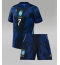 Brasilien Vinicius Junior #7 Replika Bortatröja Barn VM 2026 Kortärmad (+ byxor)