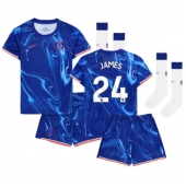 Chelsea Reece James #24 Replika Hemmatröja Barn 2024-25 Kortärmad (+ byxor)