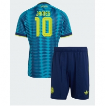 Colombia James Rodriguez #10 Replika Bortatröja Barn VM 2026 Kortärmad (+ byxor)