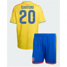 Colombia Juan Fernando Quintero #20 Replika Hemmatröja Barn VM 2026 Kortärmad (+ byxor)
