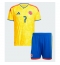Colombia Luis Diaz #7 Replika Hemmatröja Barn VM 2026 Kortärmad (+ byxor)