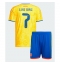 Colombia Luis Diaz #7 Replika Hemmatröja Barn VM 2026 Kortärmad (+ byxor)