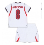 England Elliot Anderson #8 Replika Hemmatröja Barn VM 2026 Kortärmad (+ byxor)
