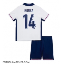 England Ezri Konsa #14 Replika Hemmatröja Barn EM 2024 Kortärmad (+ byxor)