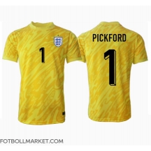 England Jordan Pickford #1 Målvakt Replika Bortatröja EM 2024 Kortärmad