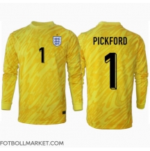 England Jordan Pickford #1 Målvakt Replika Bortatröja EM 2024 Långärmad