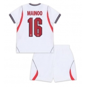 England Kobbie Mainoo #16 Replika Hemmatröja Barn VM 2026 Kortärmad (+ byxor)