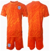 England Målvakt Replika Hemmatröja Barn EM 2024 Kortärmad (+ byxor)