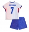 Frankrike Antoine Griezmann #7 Replika Bortatröja Barn EM 2024 Kortärmad (+ byxor)