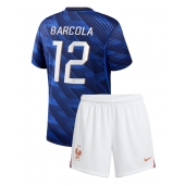 Frankrike Bradley Barcola #12 Replika Hemmatröja Barn VM 2026 Kortärmad (+ byxor)