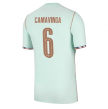 Frankrike Eduardo Camavinga #6 Replika Bortatröja VM 2026 Kortärmad