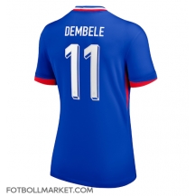 Frankrike Ousmane Dembele #11 Replika Hemmatröja Dam EM 2024 Kortärmad