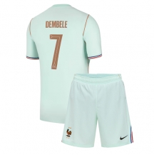 Frankrike Ousmane Dembele #7 Replika Bortatröja Barn VM 2026 Kortärmad (+ byxor)