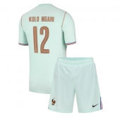Frankrike Randal Kolo Muani #12 Replika Bortatröja Barn VM 2026 Kortärmad (+ byxor)
