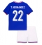 Frankrike Theo Hernandez #22 Replika Hemmatröja Barn EM 2024 Kortärmad (+ byxor)