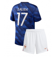 Frankrike William Saliba #17 Replika Hemmatröja Barn VM 2026 Kortärmad (+ byxor)