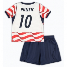 Förenta stater Christian Pulisic #10 Replika Hemmatröja Barn VM 2026 Kortärmad (+ byxor)