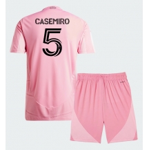 Inter Miami Casemiro #5 Replika Hemmatröja Barn 2026-27 Kortärmad (+ byxor)