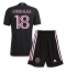 Inter Miami Jordi Alba #18 Replika Bortatröja Barn 2024-25 Kortärmad (+ byxor)
