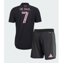 Inter Miami Rodrigo De Paul #7 Replika Bortatröja Barn 2026-27 Kortärmad (+ byxor)