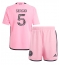 Inter Miami Sergio Busquets #5 Replika Hemmatröja Barn 2024-25 Kortärmad (+ byxor)
