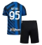 Inter Milan Alessandro Bastoni #95 Replika Hemmatröja Barn 2024-25 Kortärmad (+ byxor)